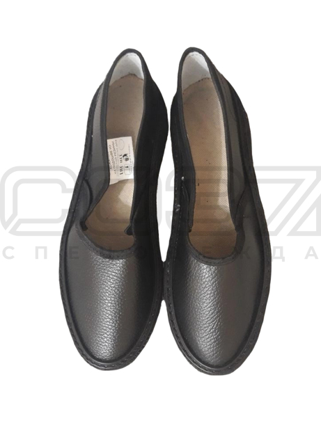 тапочки кожа подошва пористая резина-1