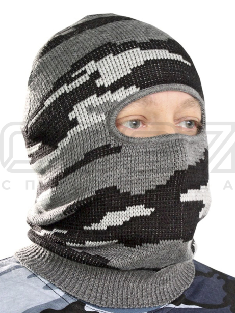 Подшлемник вязаный Vortex цв.кмф,серый тк.акрил